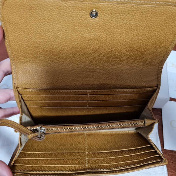 Chloe Long Wallet in Sugar Brown Color - Picture 7 of 10